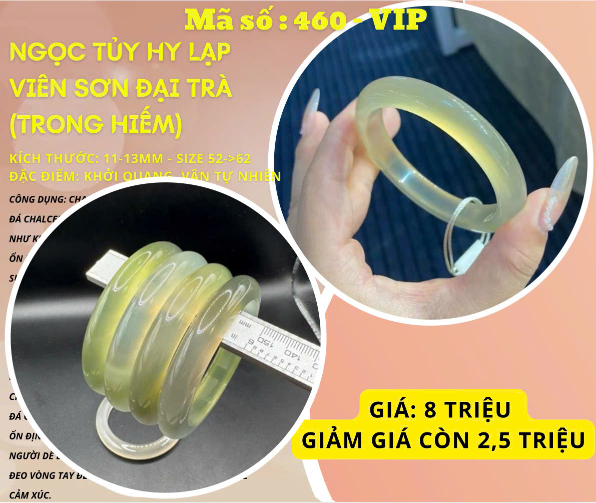 NGỌC TUỶ HY LẠP VIÊN SƠN ĐẠI TRÀ (TRONG HIẾM) - Mã số: 460-VIP - Ngọc Quách Gia