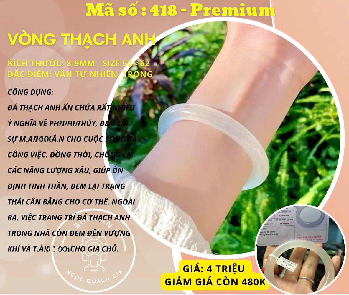 Vòng Tay Ngọc Phỉ Thúy Miến Điện - Mã số 459-Luxury